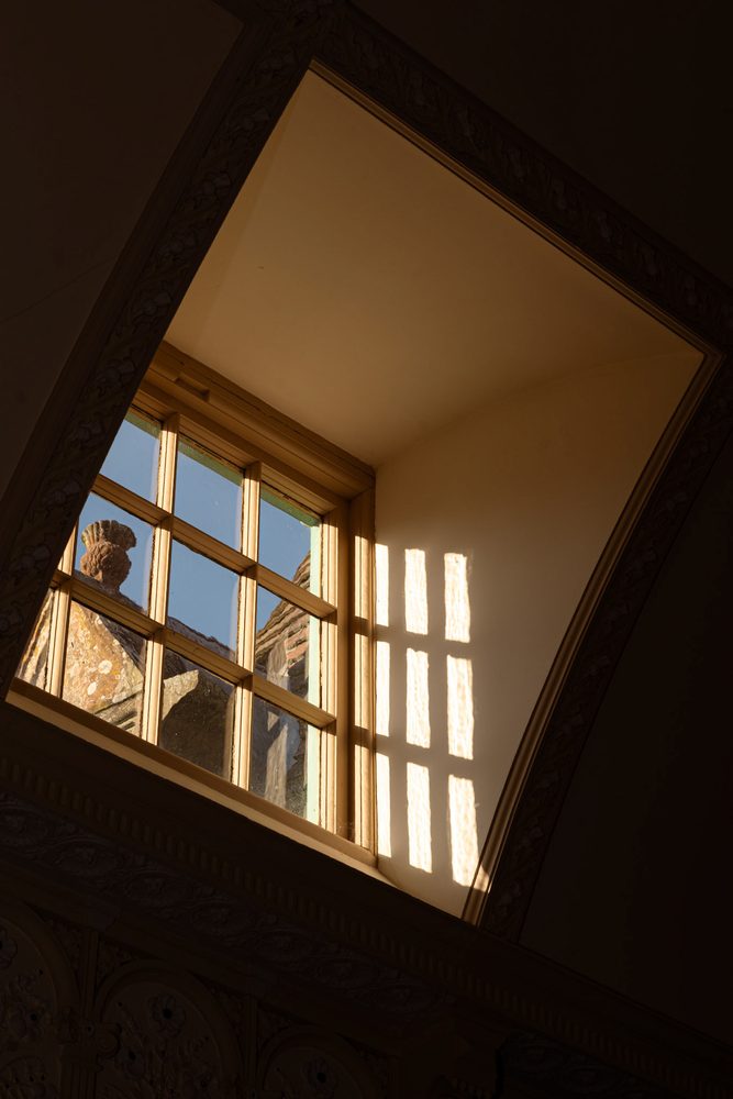 Daylight through ballroom ceiling